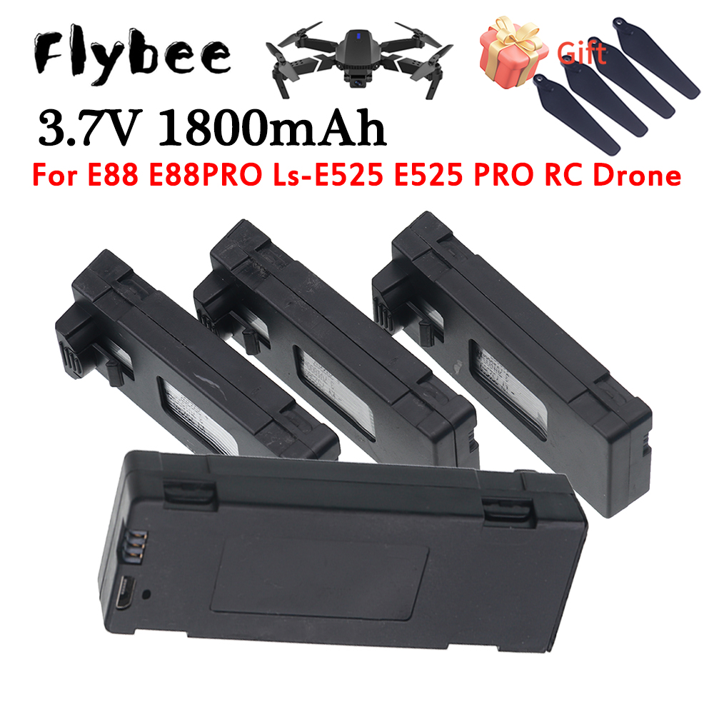 Drone Rc E99 - Para e88 bateria recarregável 3.7v 1800mah