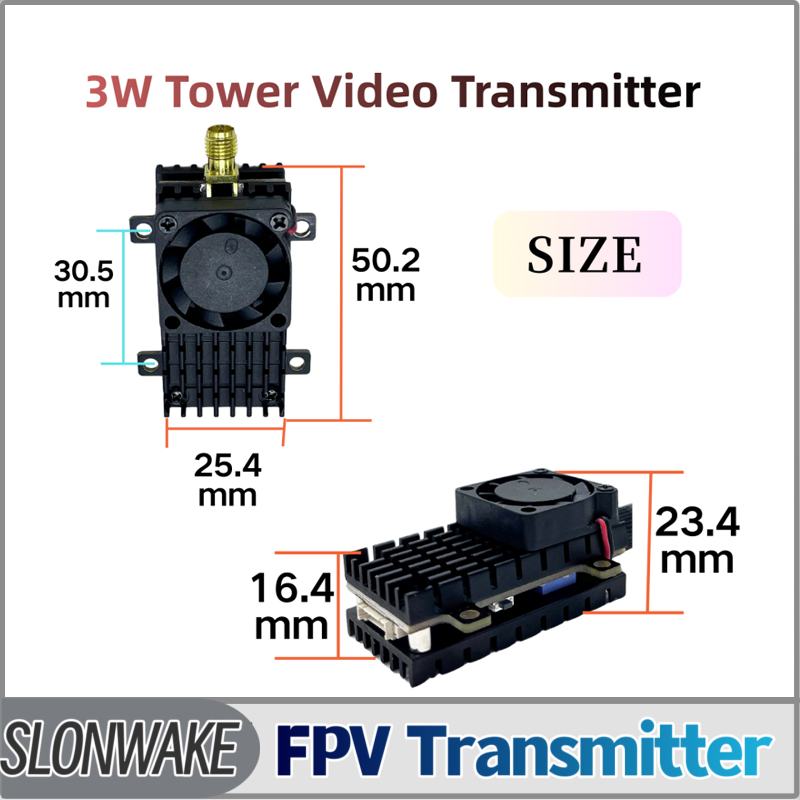 Drone Rc Controller And Receiver - SLONWAKE 5.8G 3000mW Simulação VTX FPV