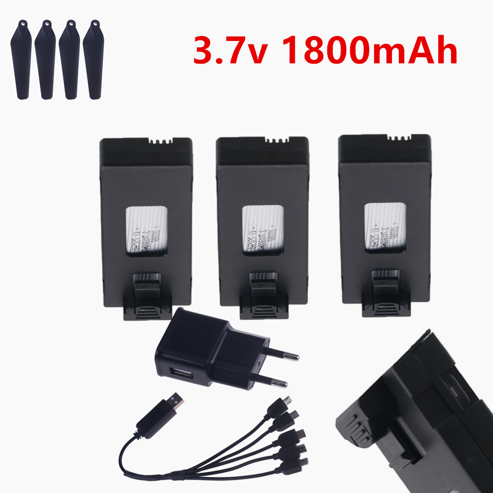 Drone Rc E99 - Bateria recarregável de 3.7V Lipo 1800mAh