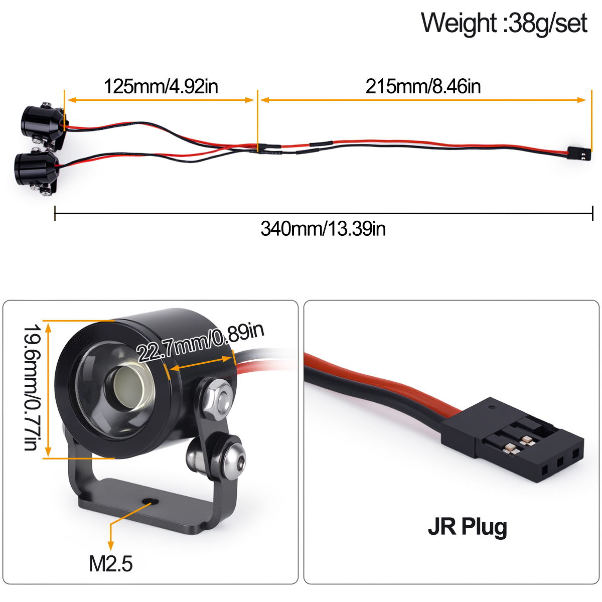 Farol de LED para Carro RC com - Drone Rc Bolide avaliação e preço