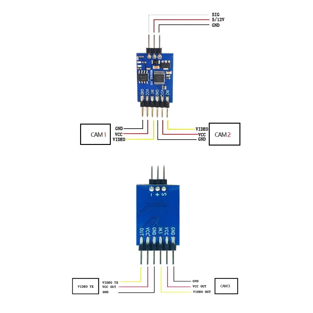 Módulo de comutação de vídeo d - Drone Rc Controller And Receiver avaliação e preço