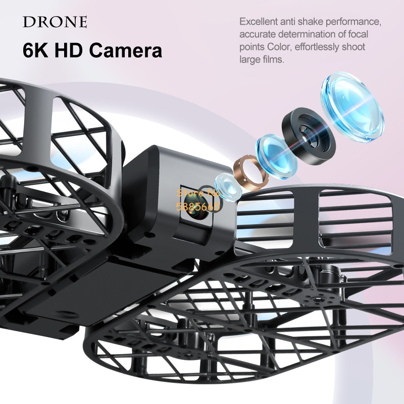 Câmera HD 8K 360 °   Proteção  - Drone Rc Cable avaliação e preço