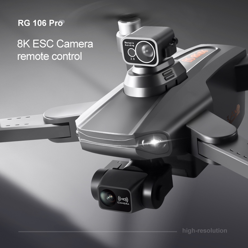 Rg106 pro zangão 8k câmera dup - Drone Rc Fpv Manual avaliação e preço