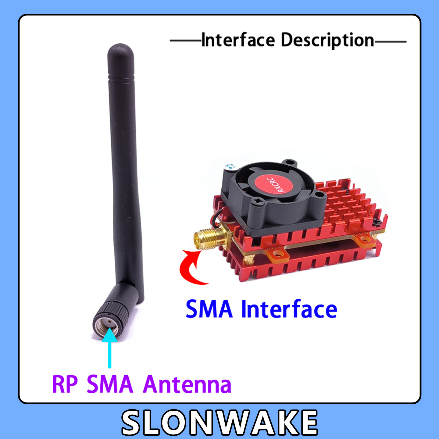 SLONWAKE 5.8G 2W VTX FPV 1800T - Drone Rc Board avaliação e preço