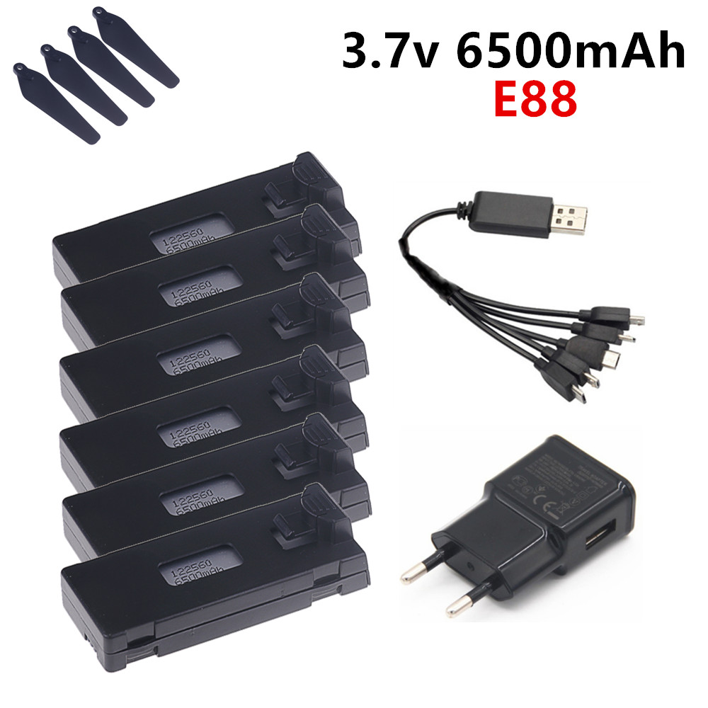 Bateria lipo 3.7v 6500mah para - Drone Rc E99 Pro avaliação e preço