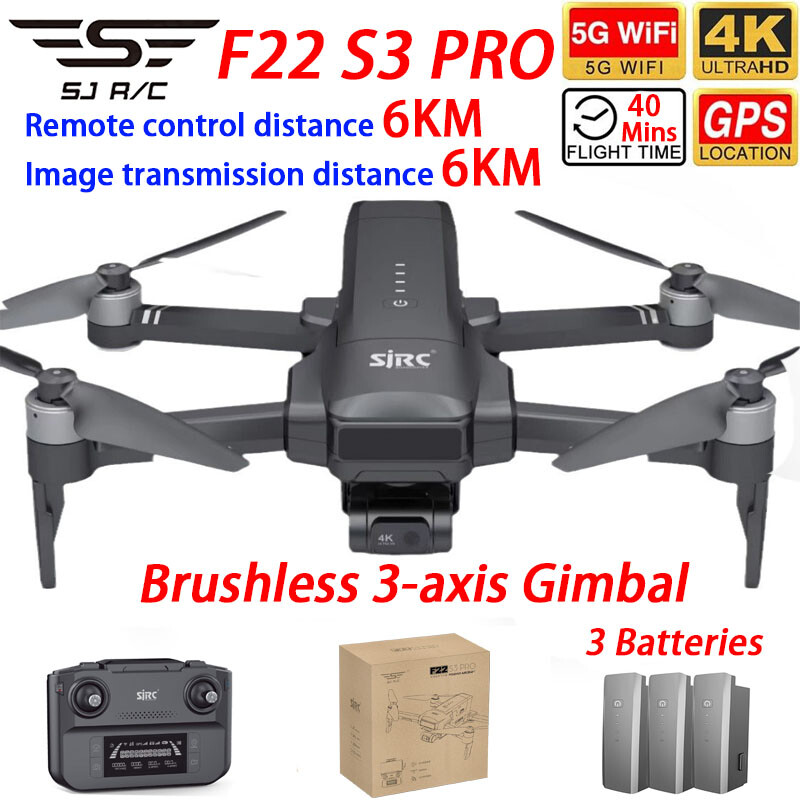 Drone SJRC F22 S3 PRO com GPS, - Drone Sjrc avaliação e preço