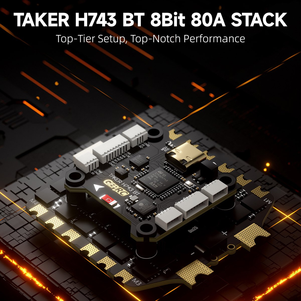 GEPRC TAKER H743 BT 8Bit 80A S - Drone Tech Rc avaliação e preço