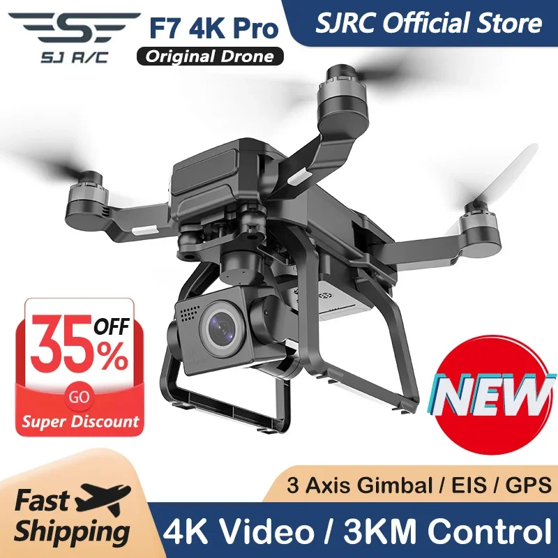 SJRC F7 4K PRO Câmera Drone GP - Drone Sjrc avaliação e preço