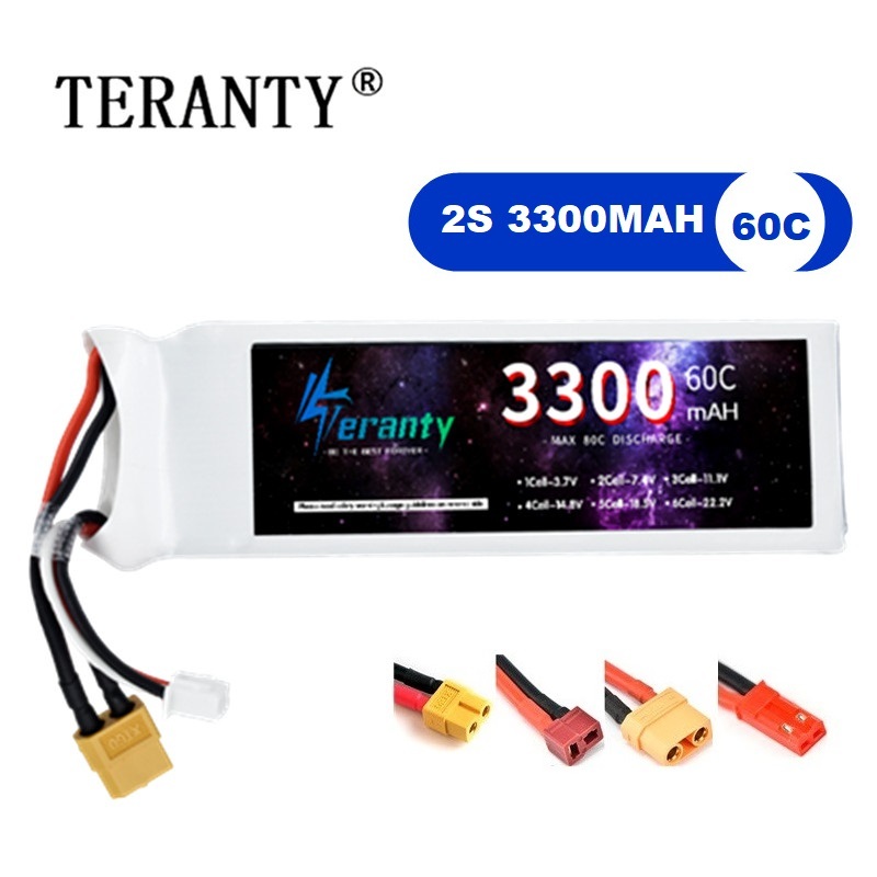 Bateria lipo 2s 7.4v 3300mah 6 - Drone Rc Boat avaliação e preço
