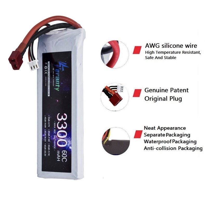 Bateria lipo 2s 7.4v 3300mah 6 - Drone Rc Boat avaliação e preço