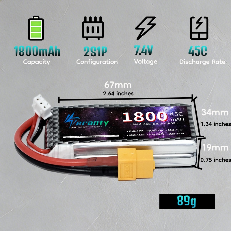 Bateria Lipo TERANTY 2S 3S 4S  - Drone Rc Boat avaliação e preço