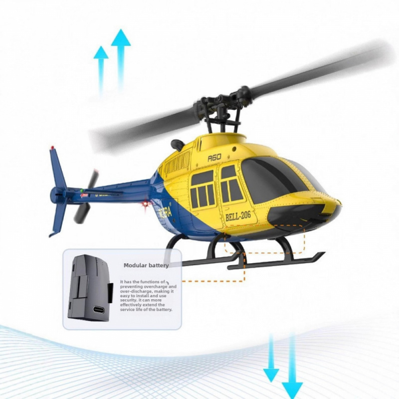 Helicóptero RC ERA A60 com fun - Drone Rc Bolide avaliação e preço