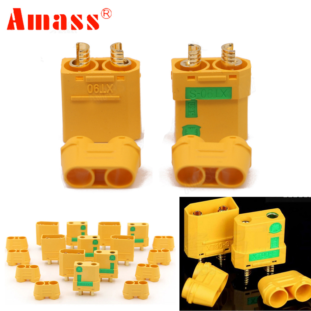 5 pares Amass XT90S XT90-S Mas - Plane Drone Rc avaliação e preço