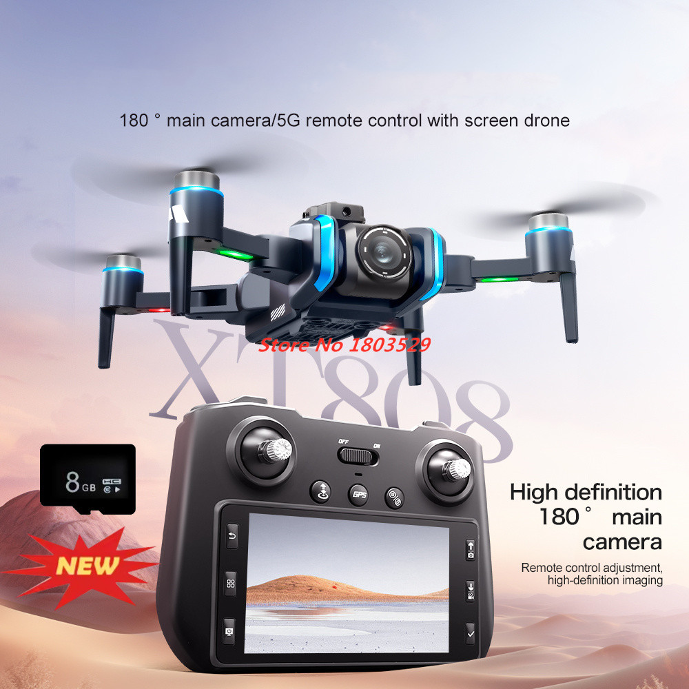 Drone RC 8K com Câmera Aérea 8 - Drone Rc Fpv Manual avaliação e preço