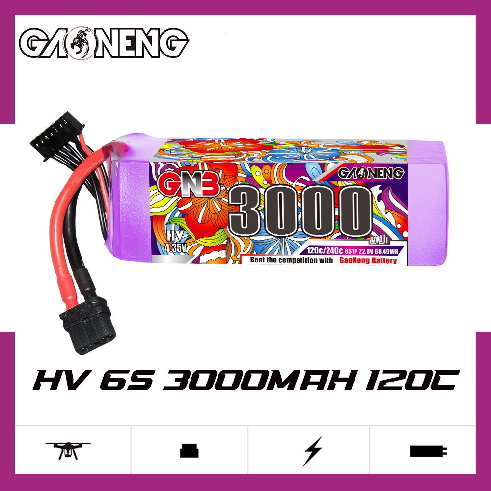 Bateria lipo gnb 6s 22.8v 3000 - Drone Rc Boat avaliação e preço