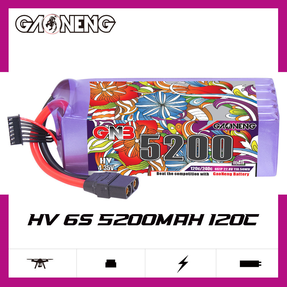 Bateria lipo gnb 6s 22.8v 3000 - Drone Rc Boat avaliação e preço