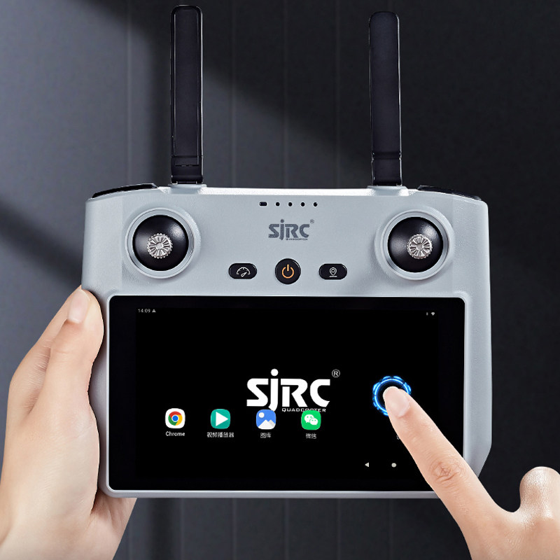 Controle remoto com tela sensí - Drone Sjrc avaliação e preço