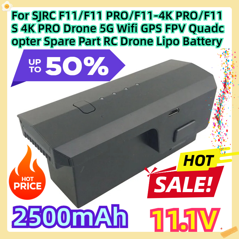 Bateria Lipo 11.1V 2500mAh par - Drone Sjrc avaliação e preço
